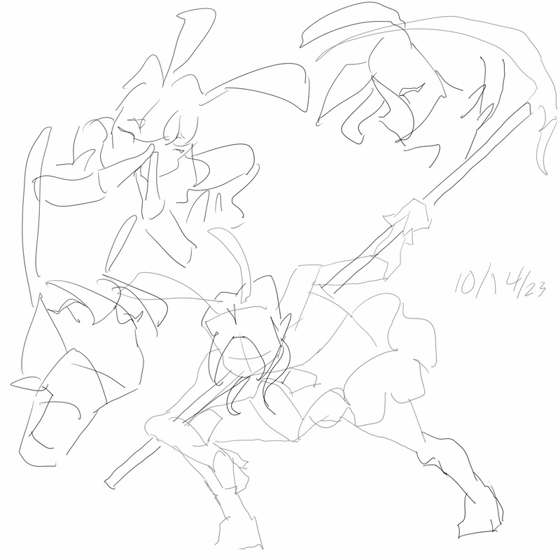 bunny girl drawing